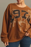 Pilcro Oversized Graphic Sweatshirt