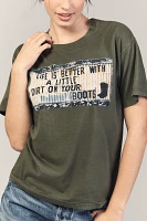 Letluv Dirt On Your Boots Graphic Tee