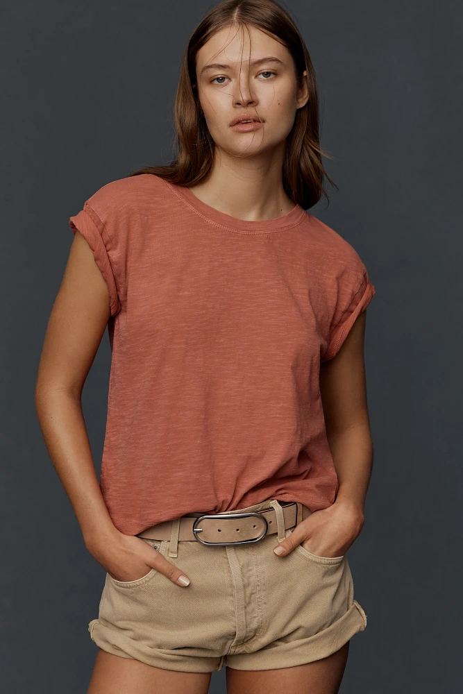The Billy Regenerative Cotton Short-Sleeve Crew-Neck Tee by Pilcro