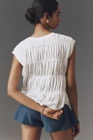 Maeve Tiered Smocked Bubble Tee