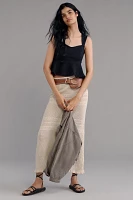 Maeve Square-Neck Peplum Tank Top