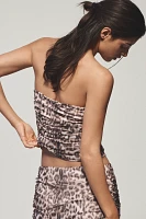 By Anthropologie Mesh Shirred Tube Top