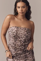 By Anthropologie Mesh Shirred Tube Top