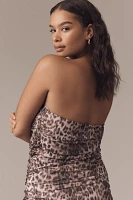 By Anthropologie Mesh Shirred Tube Top