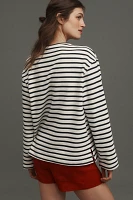 English Factory Long-Sleeve Embroidered Hearts Top