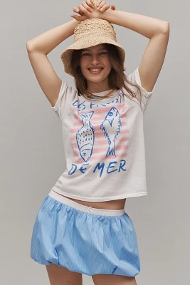 By Anthropologie Les Fruits De Mer Graphic Baby Tee