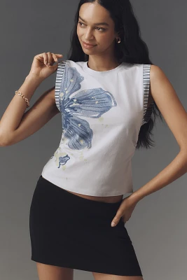 Pilcro Crew Neck Sleeveless Muscle Tee