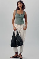 By Anthropologie Crochet-Trim Tank Top