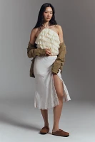 By Anthropologie Halter Ruffle Tank Top​