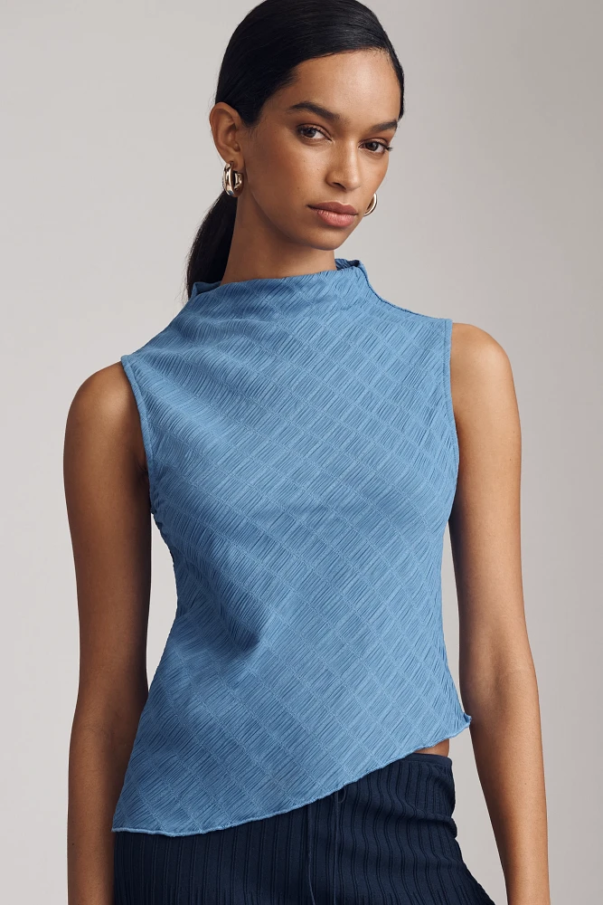 Maeve Asymmetric Textured Tank