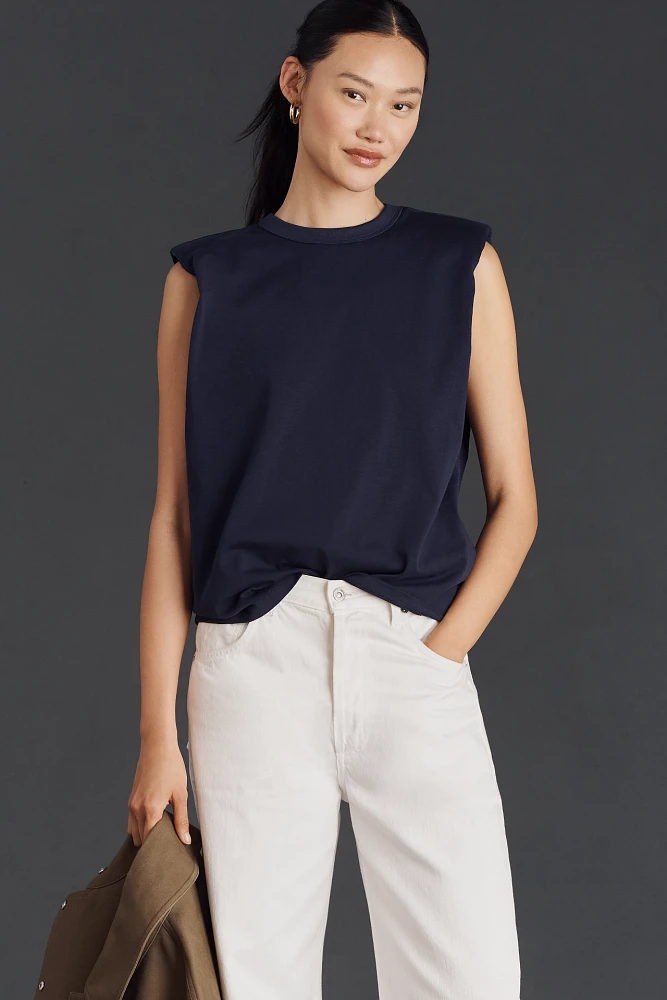 Endless Rose Shoulder Pad Muscle Shirt