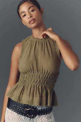 Maeve Smocked Halter Top