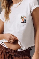 The Bennie Cotton-Slub Crew-Neck Short-Sleeve Tee by Pilcro: Pocket Edition