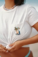 The Bennie Cotton-Slub Crew-Neck Short-Sleeve Tee by Pilcro: Pocket Edition