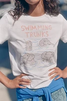 Unfortunate Portrait Swimming Trunks Graphic Tee