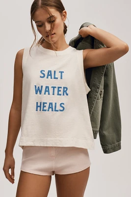 Jordan Nickson Salt Water Heals Graphic Muscle Tee