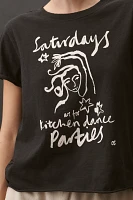 Olivia Sewell x Anthropologie Days of the Week Drinks Graphic Tee
