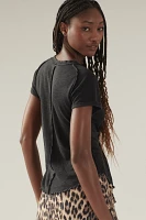 Pilcro Rolled-Sleeve Raglan Tee