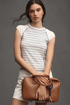 Pilcro Top-Stitch Shrunken Ringer Tee