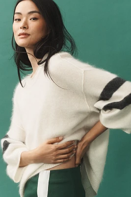 Pilcro Brushed Cashmere Boxy Crop Sweater