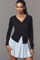 By Anthropologie Fitted Sheer Cardigan Sweater