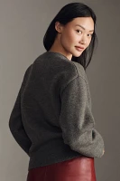 English Factory Heart Icon Long-Sleeve Crew-Neck Sweater