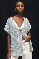 Pilcro Oversized Distressed Sweater Vest