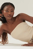 Endless Rose Fringe Tube Top Sweater