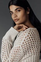 Derek Lam 10 Crosby Syvie Crochet Sequin Cardigan Sweater