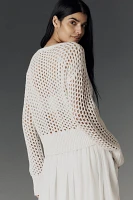 Derek Lam 10 Crosby Syvie Crochet Sequin Cardigan Sweater