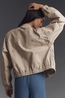 Avec Les Filles Embroidered Bomber Jacket