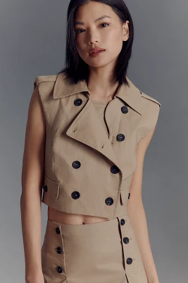 Avec Les Filles Crop Trench Vest
