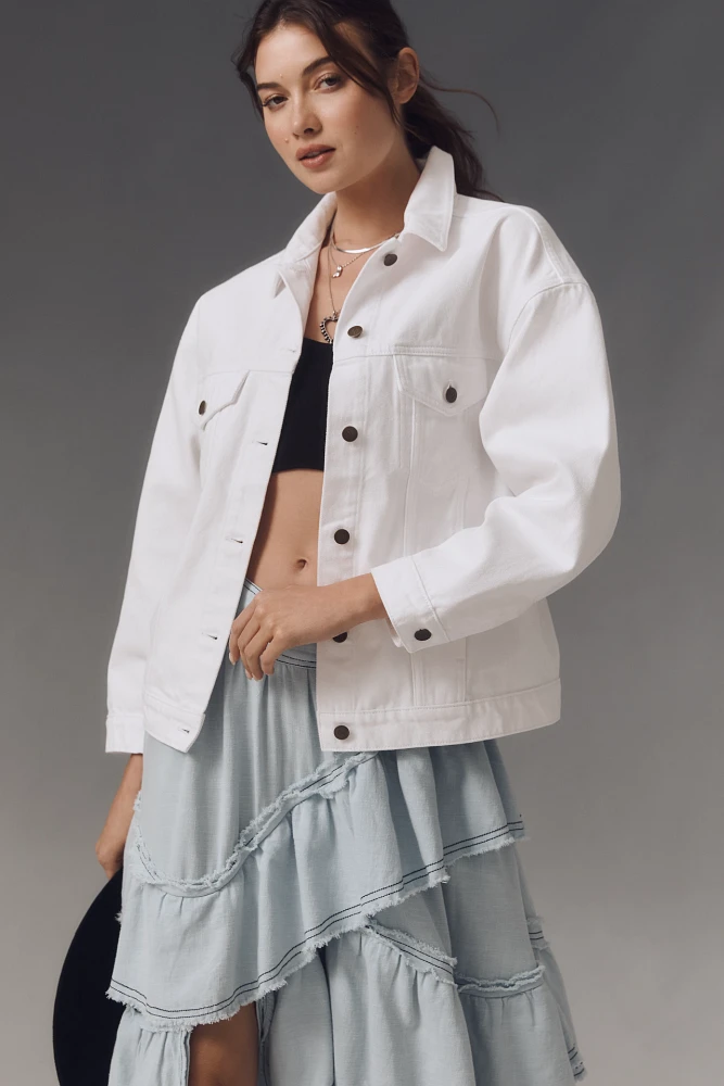 The Weston Denim Boyfriend Jacket by Pilcro