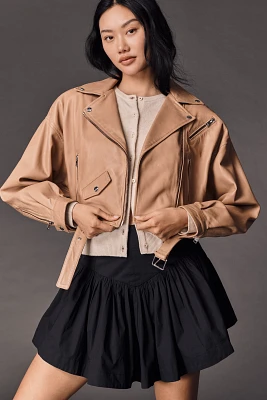 Lamarque Dylan 80's Leather Biker Jacket