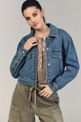 The Weston Denim Boyfriend Jacket by Pilcro: Crop Edition