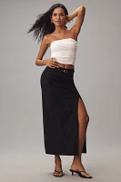 By Anthropologie Belted Column Maxi Skirt: Magic Fabric Edition