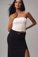 By Anthropologie Belted Column Maxi Skirt: Magic Fabric Edition