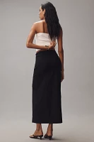 By Anthropologie Belted Column Maxi Skirt: Magic Fabric Edition