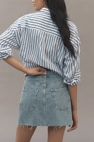 Pilcro Jacquard Denim Mini Skirt
