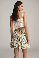 The Somerset Linen-Blend Mini Skirt