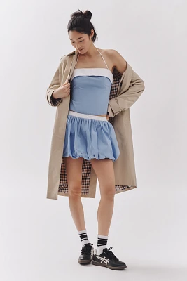 NIA Smith Bubble-Hem Mini Skirt