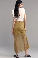 The Tilda Maxi Slip Skirt: Sheer Overlay Edition