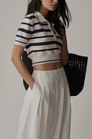 By Anthropologie Paneled Waist Maxi Skirt