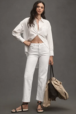 AG Brinley Mid-Rise Straight-Leg Jeans