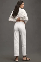 AG Brinley Mid-Rise Straight-Leg Jeans