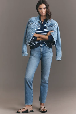AG Mari Mid-Rise Straight-Leg Jeans