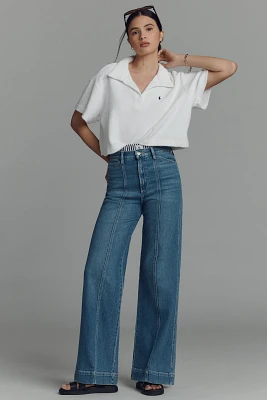 Joe's Jeans The Front Seamed High-Rise Wide-Leg