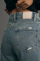 PAIGE Sawyer High-Rise Crop Straight-Leg Jeans