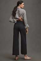 PAIGE Ari Tie-Waist High-Rise Wide-Leg Jeans