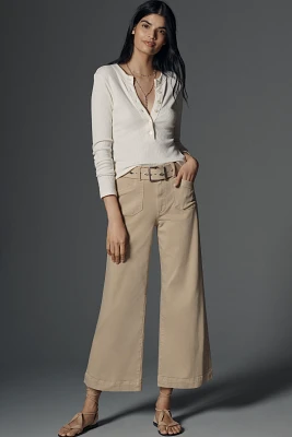 PAIGE Anessa High-Rise Wide-Leg Utility Jeans